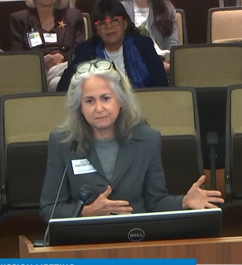 Cara Campbell of Fort Lauderdale urged county commissioners to save the mangroves in Dania Beach.