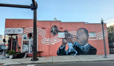 Louis Armstrong mural in The Deuces painted over