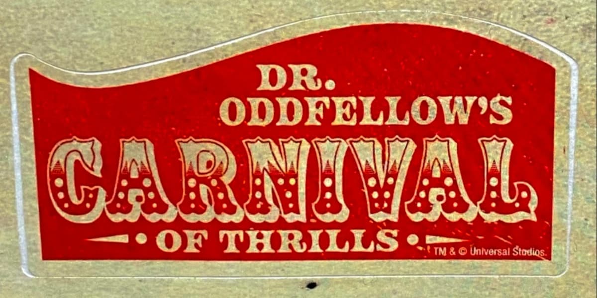 Logo for Dr. Oddfellow's Carnival of Thrills Halloween Horror Nights 2000