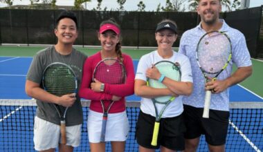 Local pros show skills at tennis exhibition at The Courts