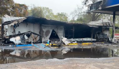 Gas station on West Orange Avenue goes up in flames early Sunday morning, no injuries reported