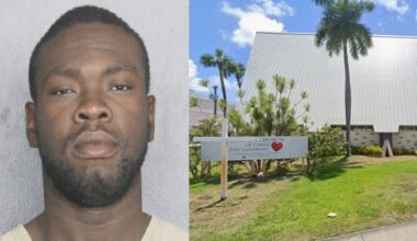 Man spits in security guard’s face, vandalizes church sign