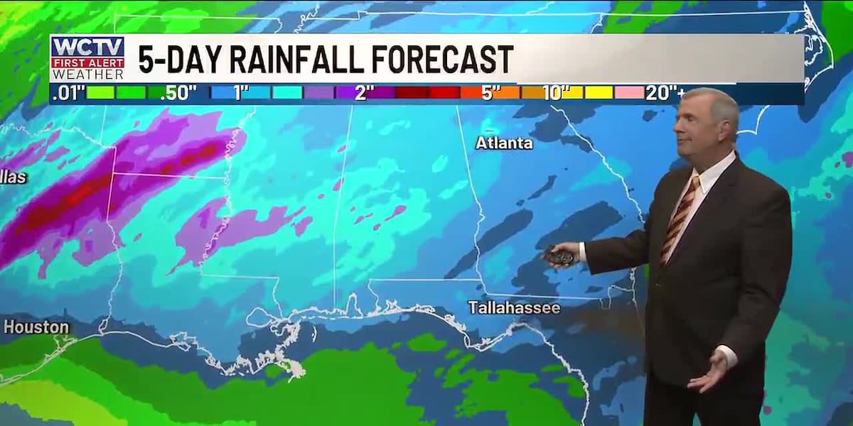 Approaching cold front will bring rain and then cooler temps