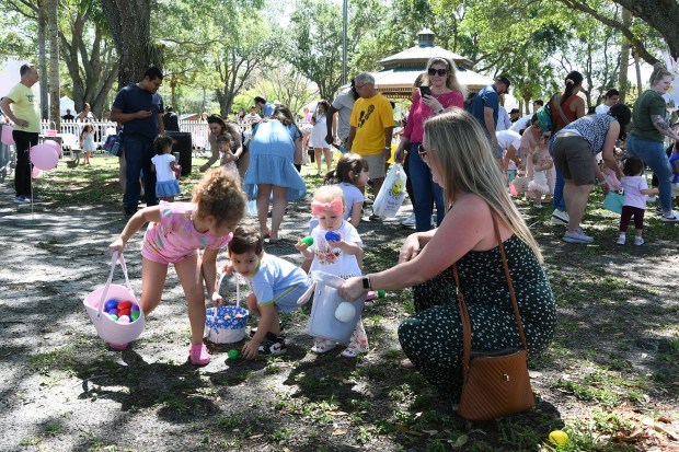 Hunt for eggs during Breakfast with the Easter Bunny returns to Yesteryear Village at the South Florida Fairgrounds on March 28.