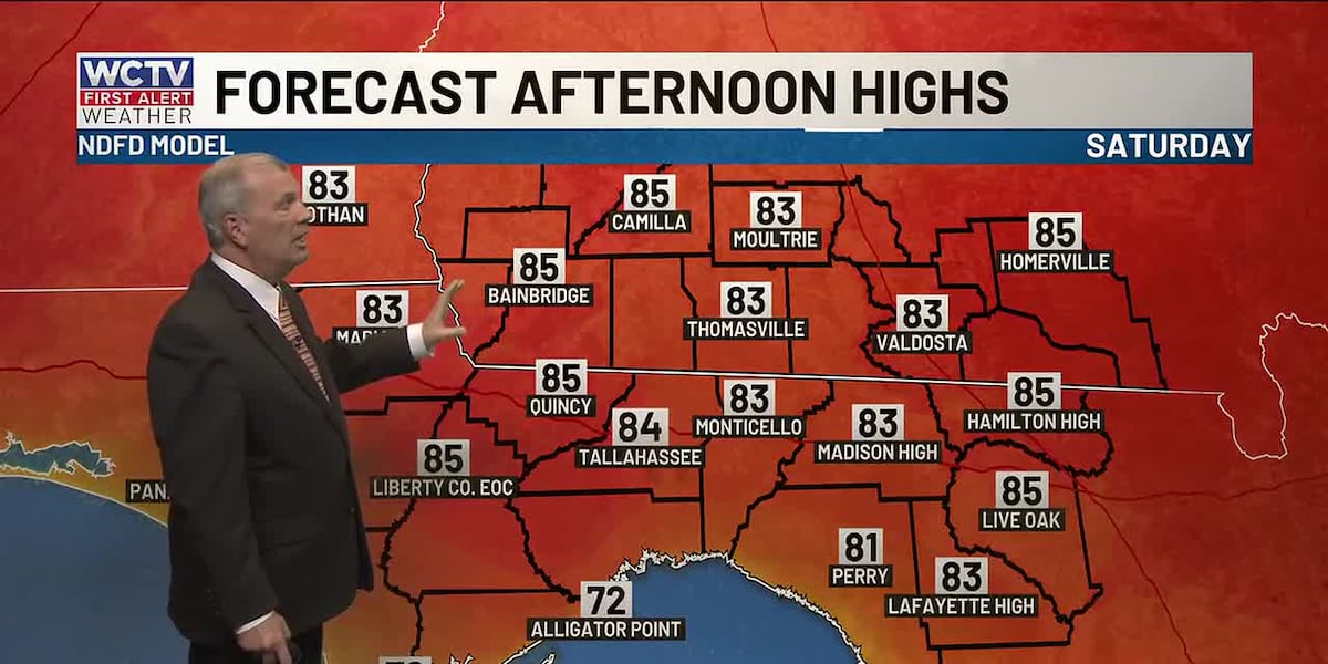 Warmer weather heading into the weekend