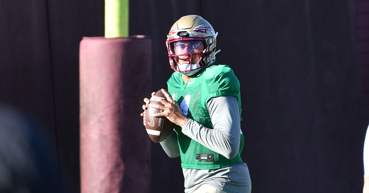 New Florida State quarterback Ashton Daniels, who played previously at Auburn and Stanford. (Gene Williams/Warchant)