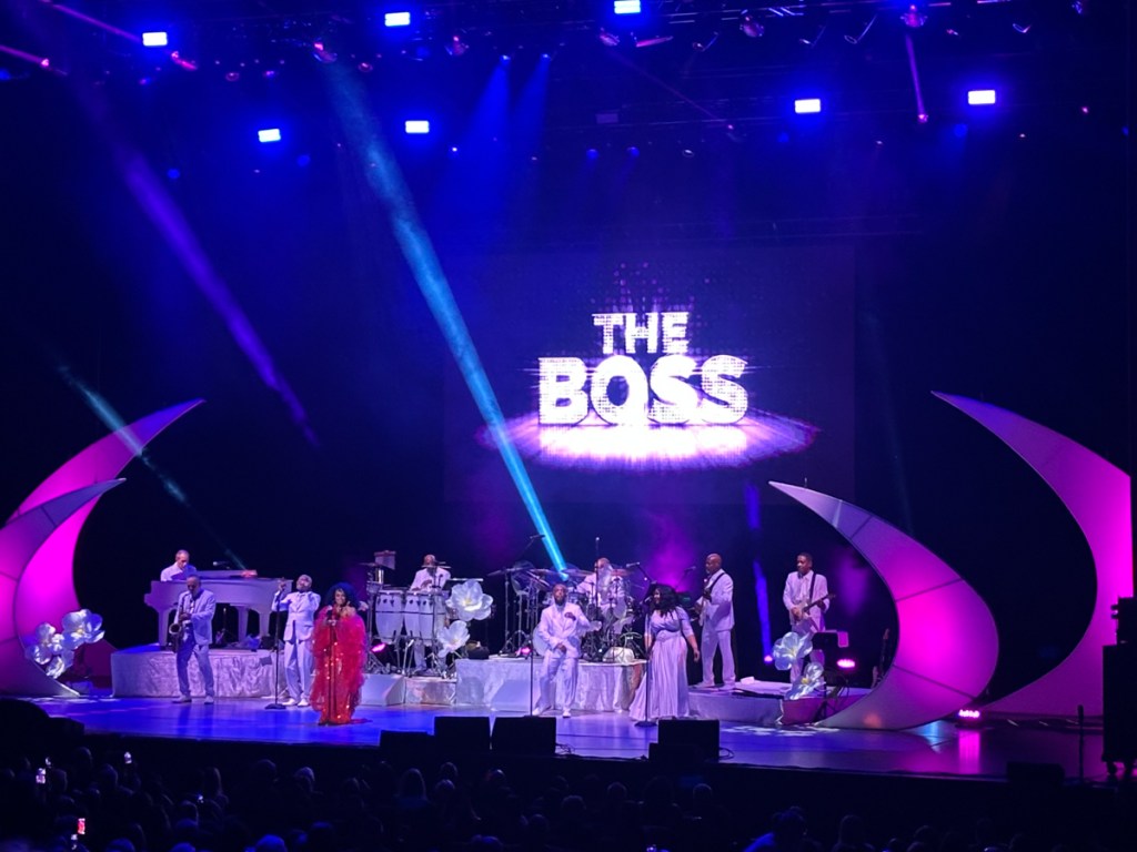 Photo of Diana Ross performing in concert during her ‘Diana in Motion’ Tour at Hard Rock Live in Hollywood, Florida.