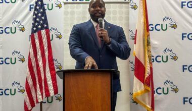 Congressman Byron Donalds speaks to FGCU Turning Point chapter about Florida governor campaign – Eagle Media