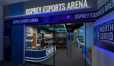Entrance to UNF's esports arena.