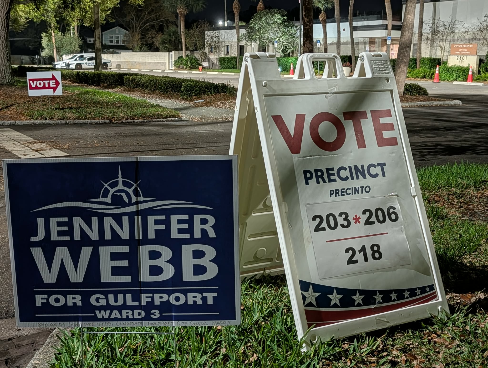 election day voting signs