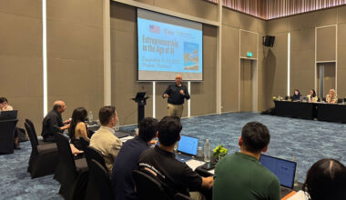 Eric Liguori, Jim Moran Professor and associate dean for research and external relations in the Jim Moran College of Entrepreneurship, served as lead moderator and facilitator for a two-day forum in Phuket, Thailand, that explored how AI and emerging technologies are redefining entrepreneurship education. (Eric Liguori)