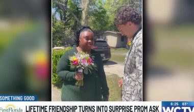 Lifetime friendship turns into surprise prom ask
