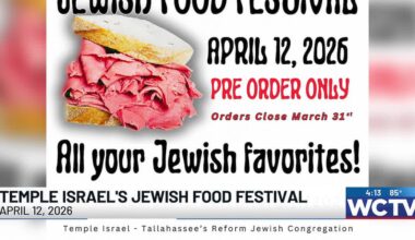Jewish Food Festival returns to Tallahassee next month