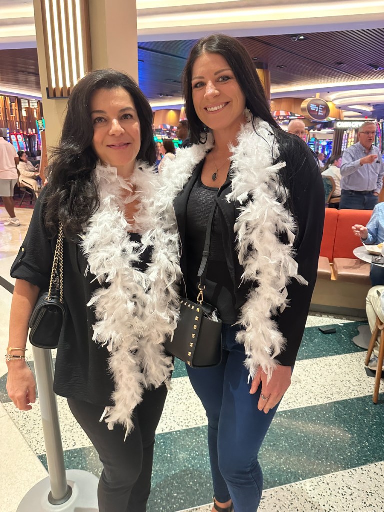 Photo of two fans at the Diana Ross concert at Hard Rock Live 