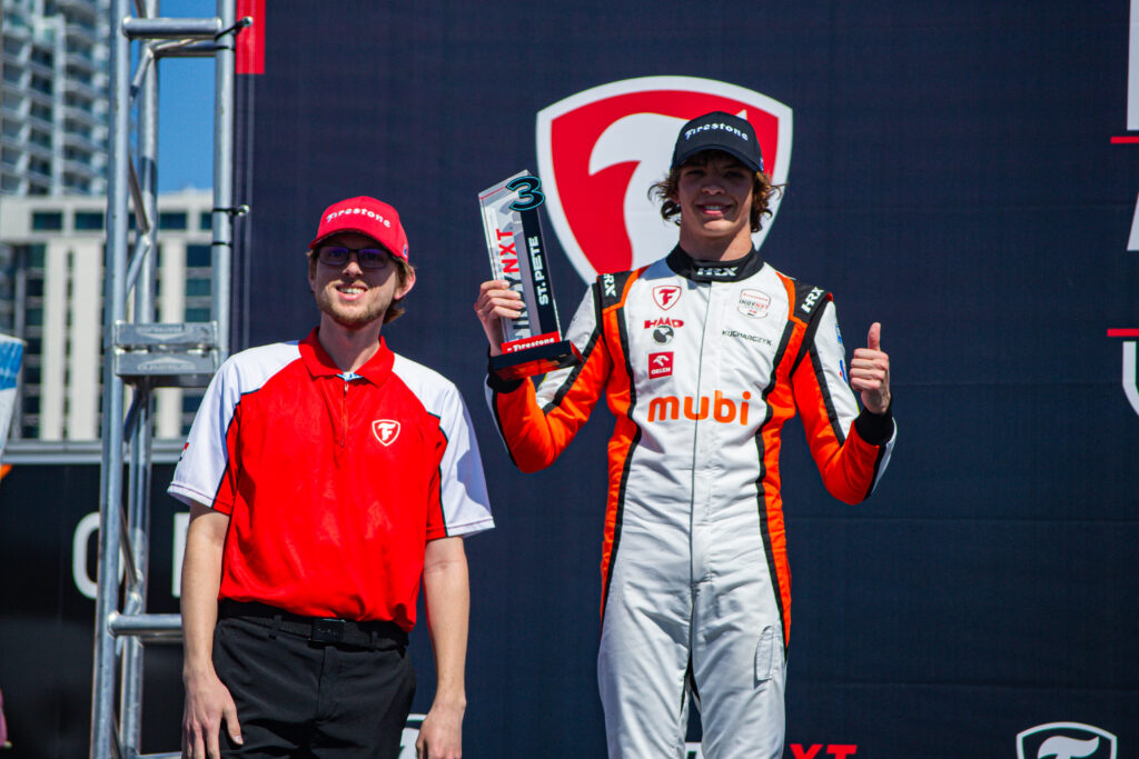Local driver Nikita Johnson wins Indy NXT St. Petersburg Grand Prix   – The Crow's Nest