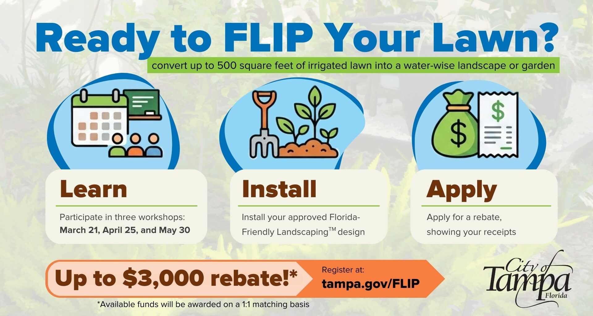 University of Florida, Hillsborough workshop incentivizes 'water-wise' lawns amid drought