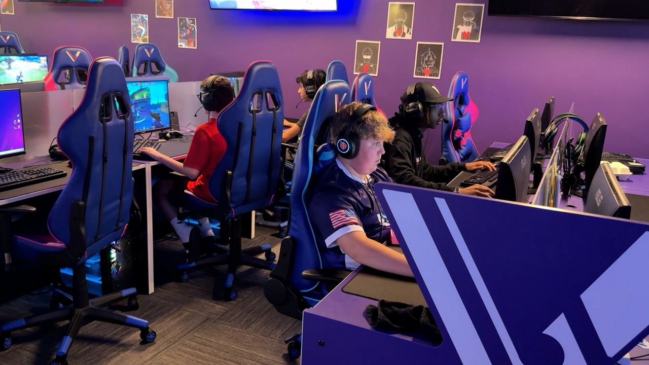 Students and coaches are practicing at Valhallen Esports Training in Altamonte Springs. (Sarah Winkelmann/Spectrum News)