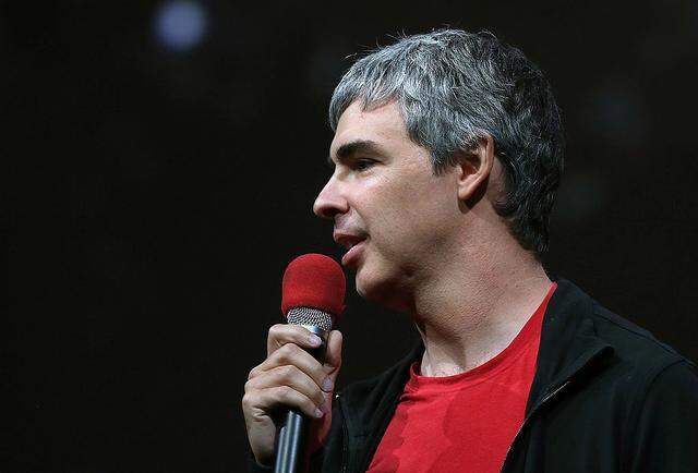 Larry Page, Google co-founder and CEO speaks during a conference on May 15, 2013, in San Francisco.