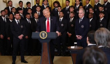 President Trump welcomes Messi and Inter Miami to White House, highlights Iran conflict