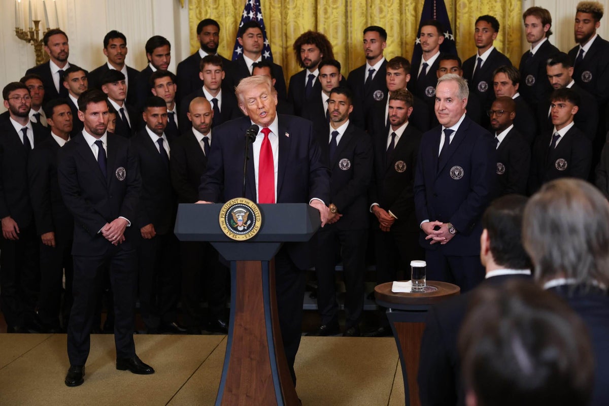 President Trump welcomes Messi and Inter Miami to White House, highlights Iran conflict