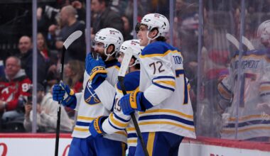 Alex Tuch, Peyton Krebs, Tage Thompson