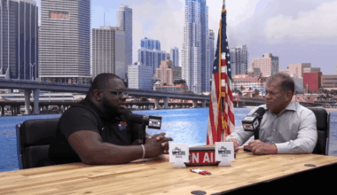 Grant Miller meets with Bryan Derrick from MPS Credit Union