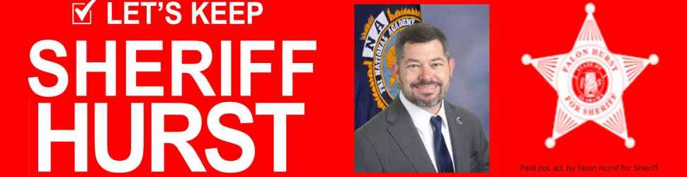 Paid pol. ad. by Falon Hurst for Sheriff”?