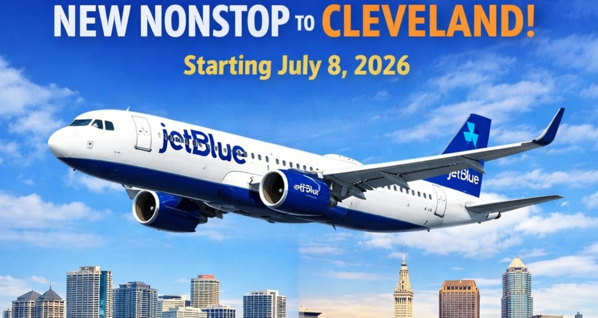 JetBlue expands Fort Lauderdale network with new Cleveland route