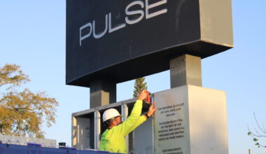PHOTOS: City of Orlando begins removal of Pulse nightclub sign