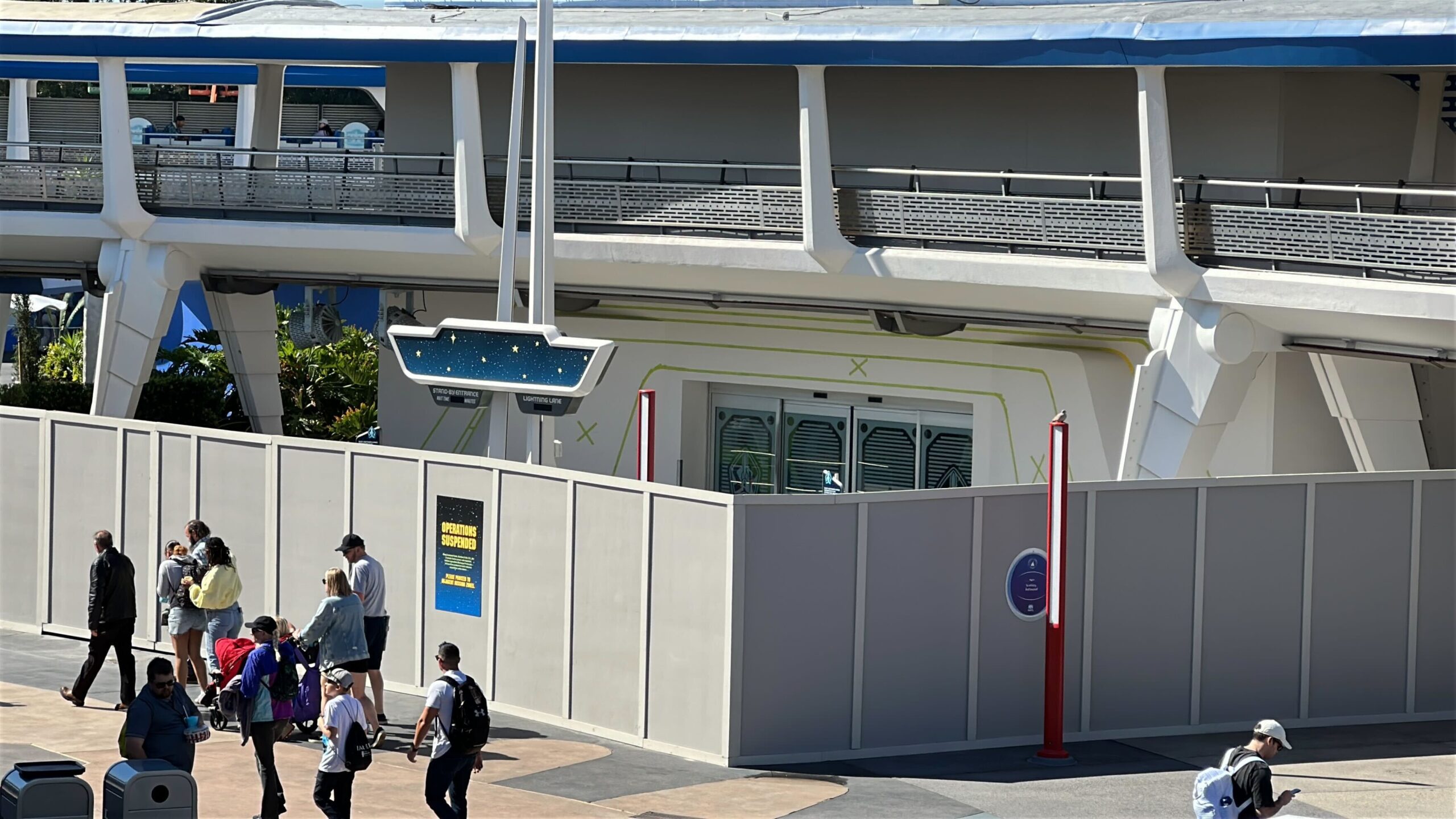 Buzz Lightyear's Space Ranger Spin refurbishment in Magic Kingdom at Walt Disney World