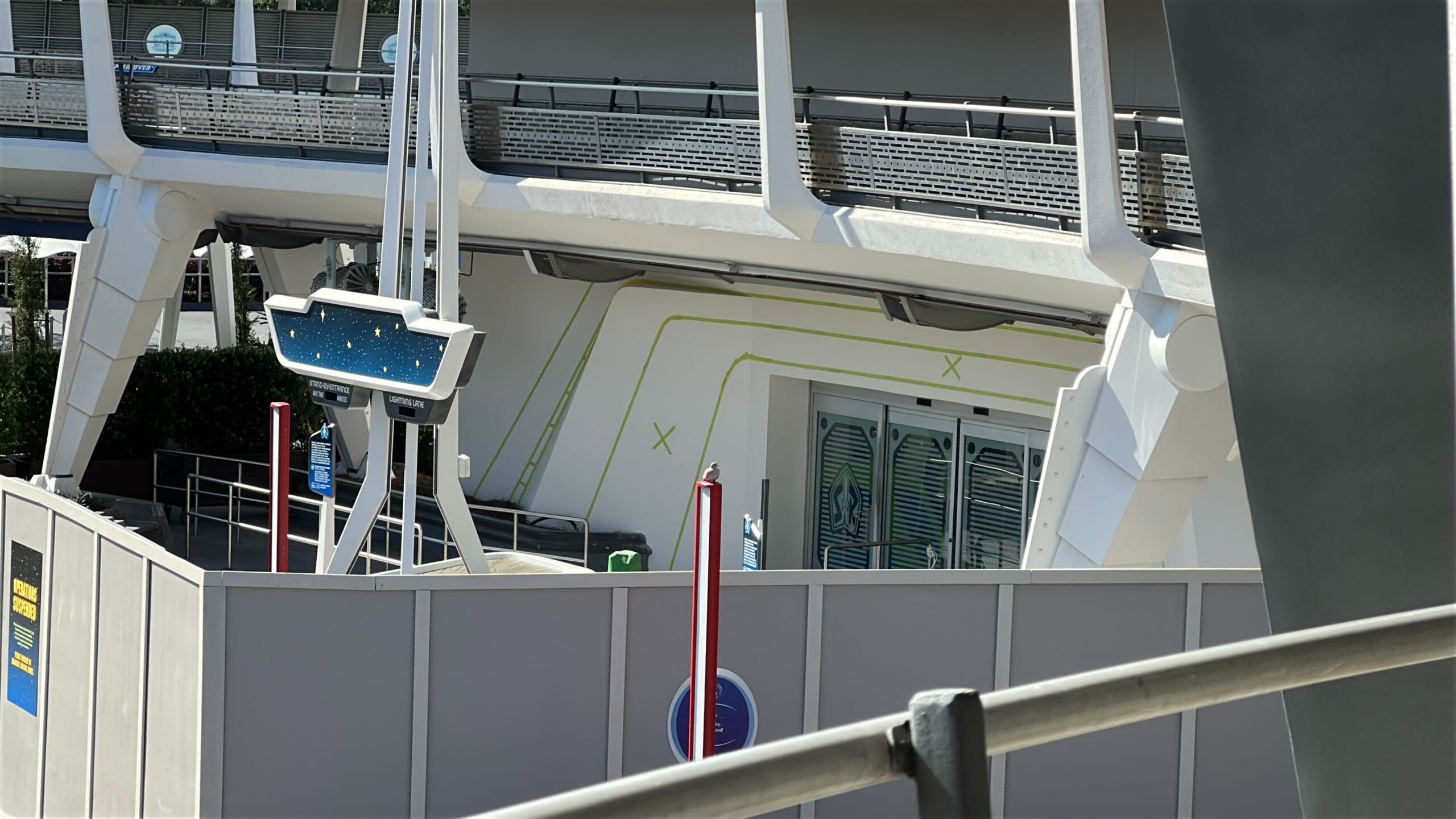 Buzz Lightyear's Space Ranger Spin refurbishment in Magic Kingdom at Walt Disney World