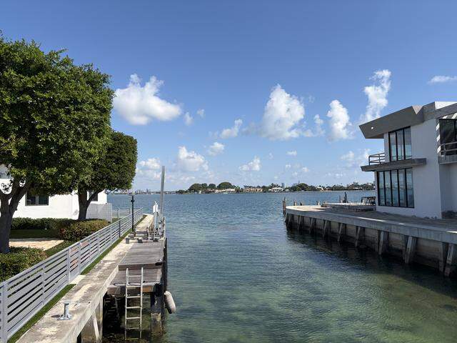 View from the Cleveland Road Bridge on Biscayne Point Circle, where a fatal hit-and-run boat crash killed a father who was on a dinghy with his son on Wednesday, March 25, 2026
