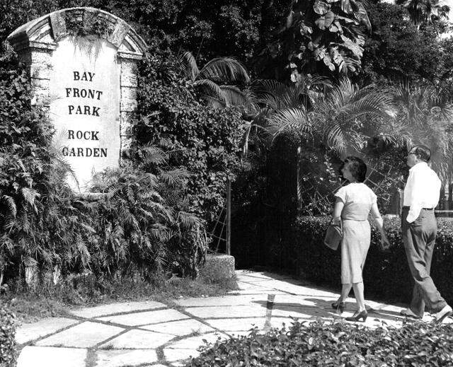 Bayfront Park Rock Garden in 1963.