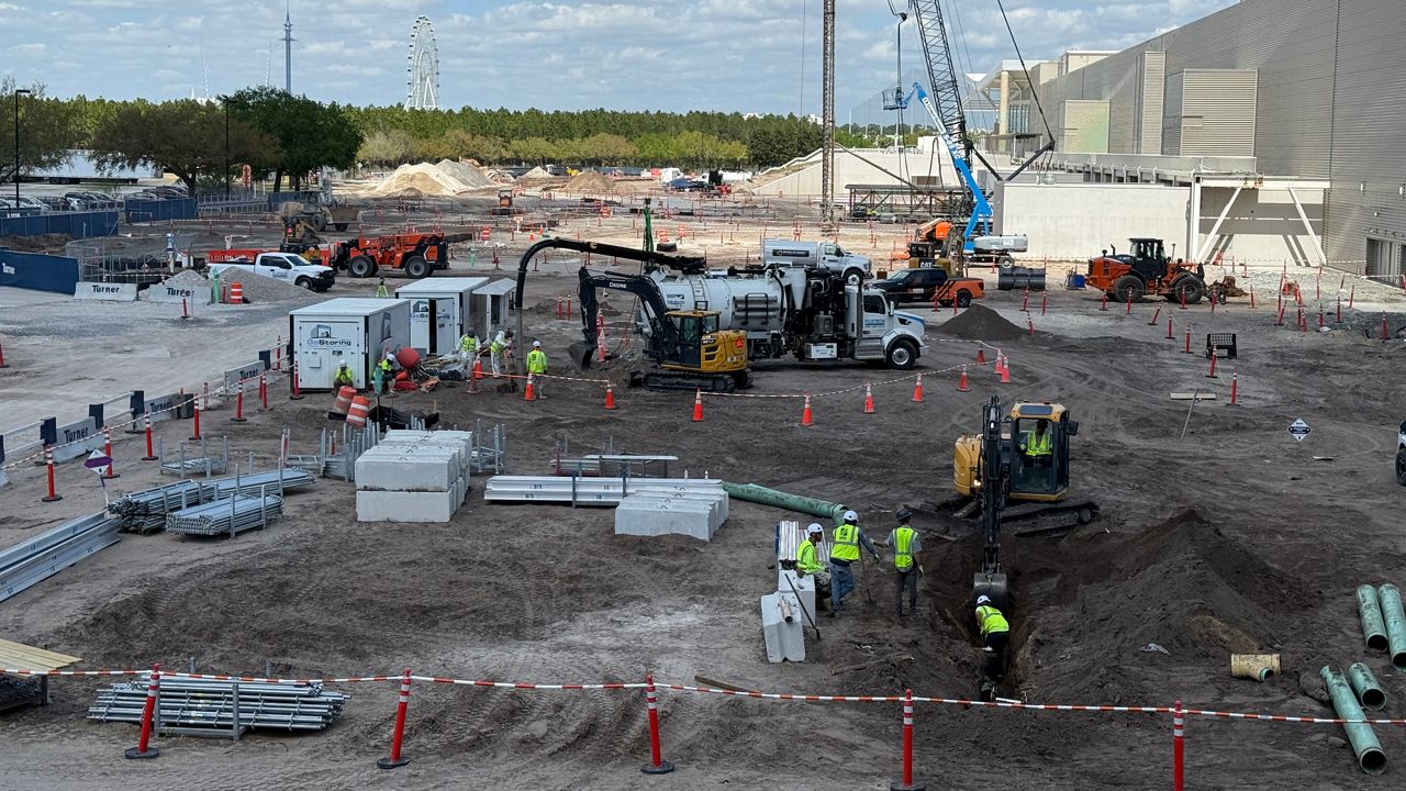 Construction at Orange County Convention Center