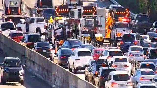 I-95 South into Miami had at least four lanes closed after a crash near State Road 112, causing major delays during the Ultra weekend as authorities manage the scene. I-95 South into Miami had at least four lanes closed after a crash near State Road 112, causing major delays during the Ultra weekend as authorities manage the scene.