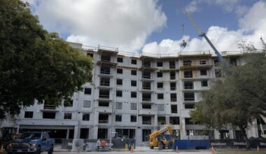 Construction is underway at Mayla Cypress, a luxury apartment complex in Fort Lauderdale’s Uptown Urban Village. The city government is looking to rebrand and redevelop the northwest part of the city to attract more residents.