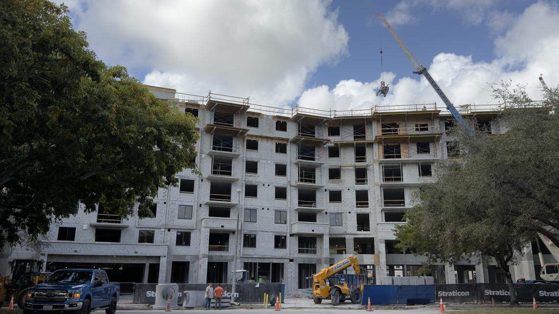 Construction is underway at Mayla Cypress, a luxury apartment complex in Fort Lauderdale’s Uptown Urban Village. The city government is looking to rebrand and redevelop the northwest part of the city to attract more residents.