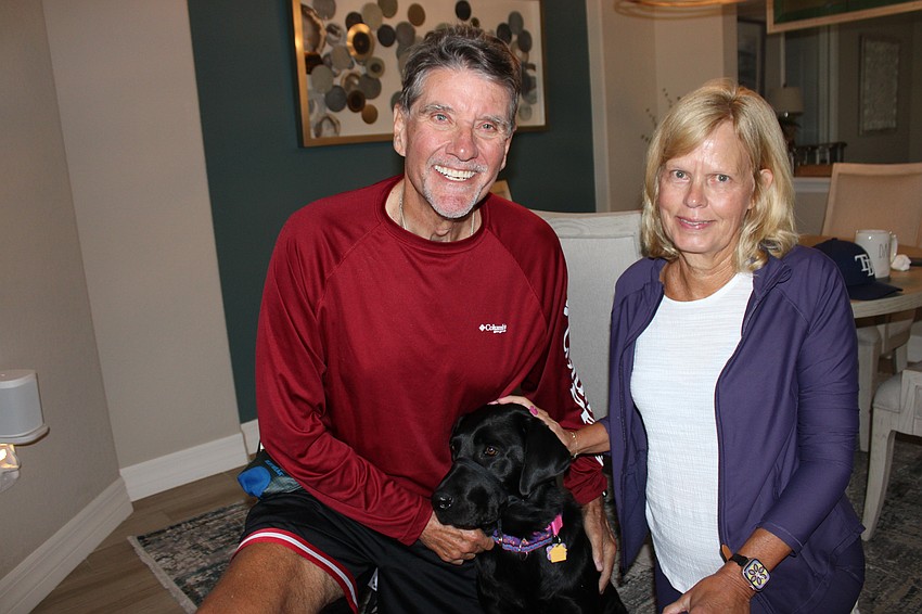 Lakewood Ranch's Mark and Donna Thornsbrough, who have been married for 48 years, have welcomed Gracie the guide dog to their family.