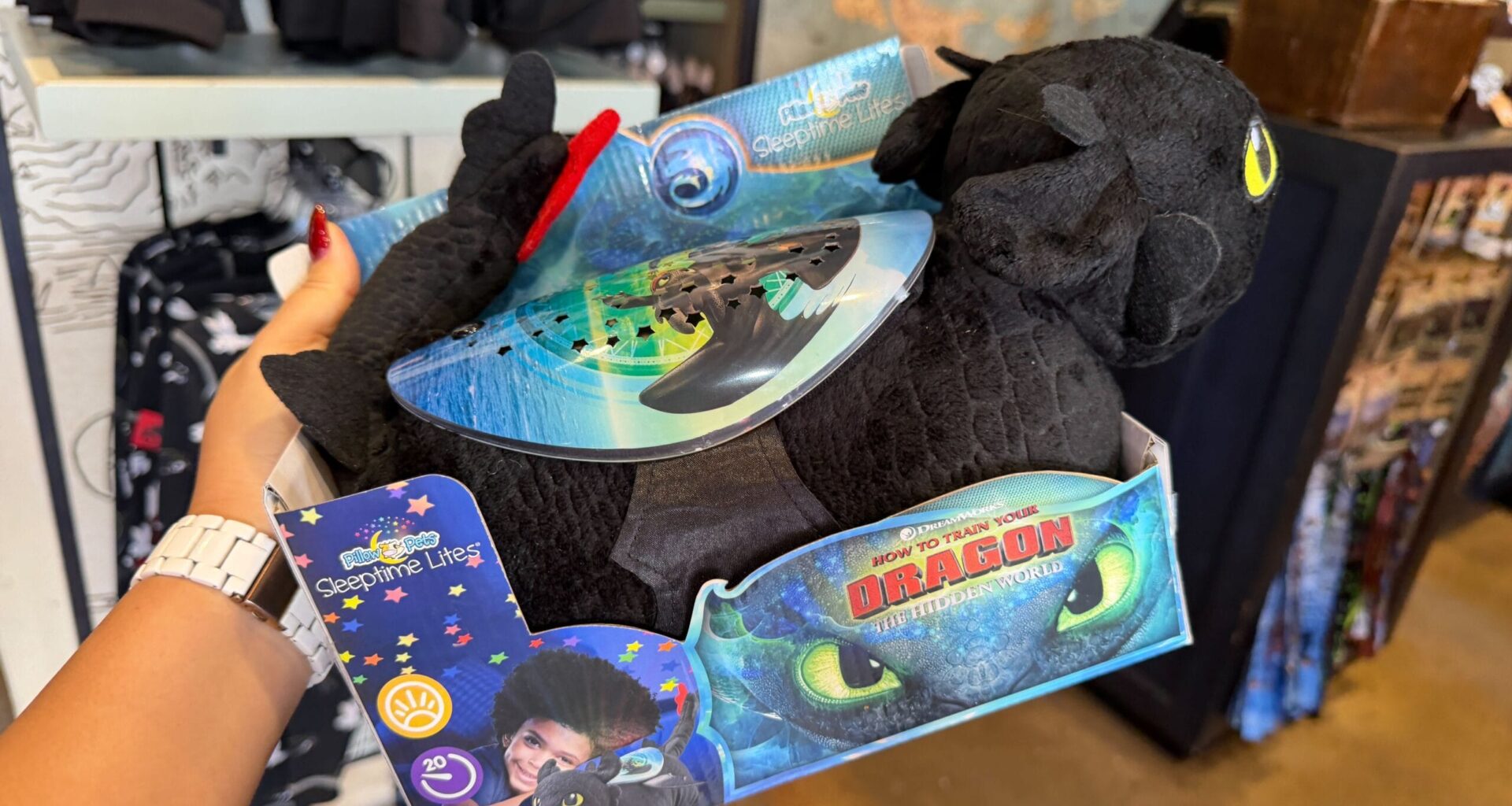 Light-Up Toothless Pillow Pet Available at Universal Orlando Resort