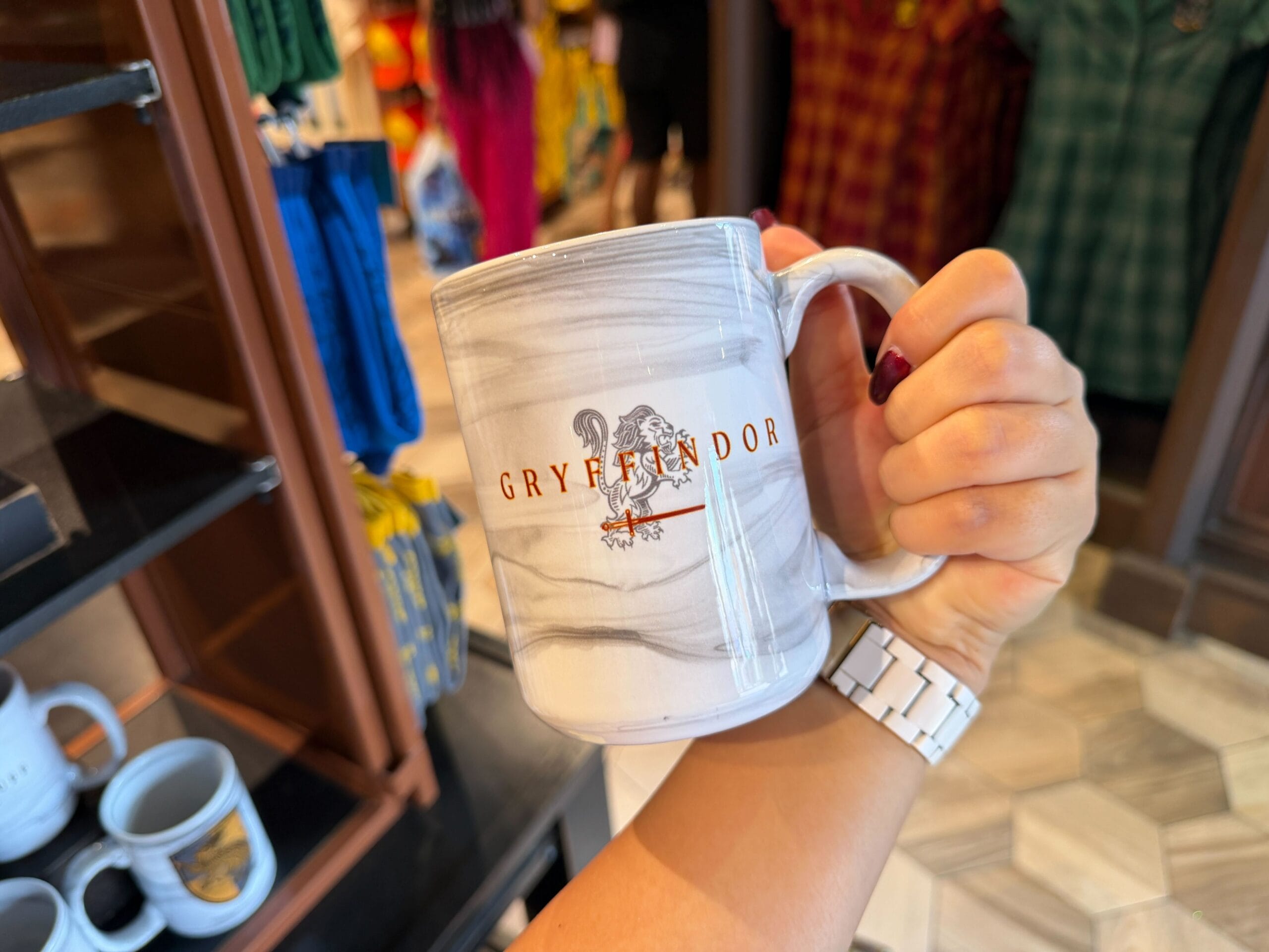 Gryffindor Hogwarts house coffee mug at Universal Orlando