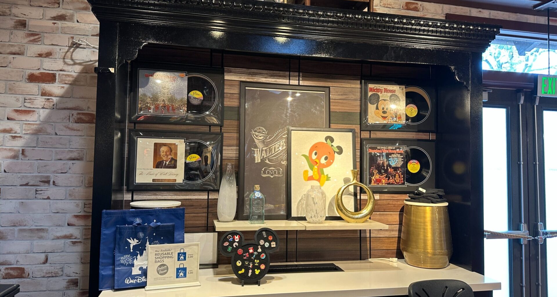 Vintage Records Featured on New Display in Marketplace Co-Op at Disney Springs