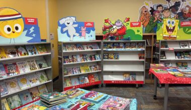 Helena Madsen’s tax-deductible nonprofit, The Giving Shelf, helped about 650 students take home new books, no matter their family’s budget. (Spectrum News 13/Bryanna Howard)