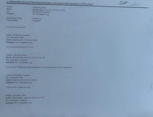 A 2010 email exchange involving Clements.