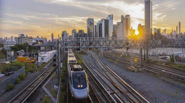  An Amtrak train in Queens. Bea Hines found the Amtrak train from Tampa to Miami to be dirty and it broke down shortly after it left the station.