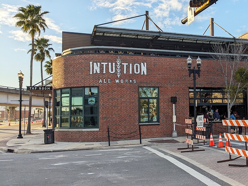 Intuition Ale Works is at 929 E. Bay St. in the former Noland Building at 929 E. Bay St. in the Downtown Sports Complex near VyStar Veterans Memorial Arena, VyStar Ballpark and EverBank Stadium. Intuition Ale Works is at 929 E. Bay St. in the former Noland Building at 929 E. Bay St. in the Downtown Sports Complex near VyStar Veterans Memorial Arena, VyStar Ballpark and EverBank Stadium.