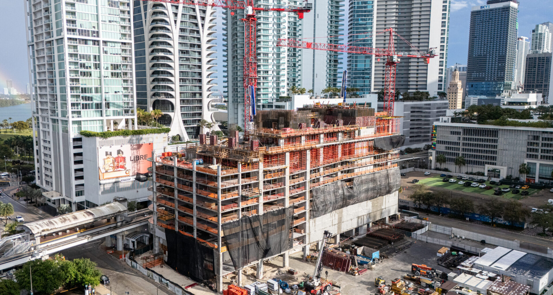 Vertical Construction Moving Along at JEM Miami Worldcenter in Downtown Miami