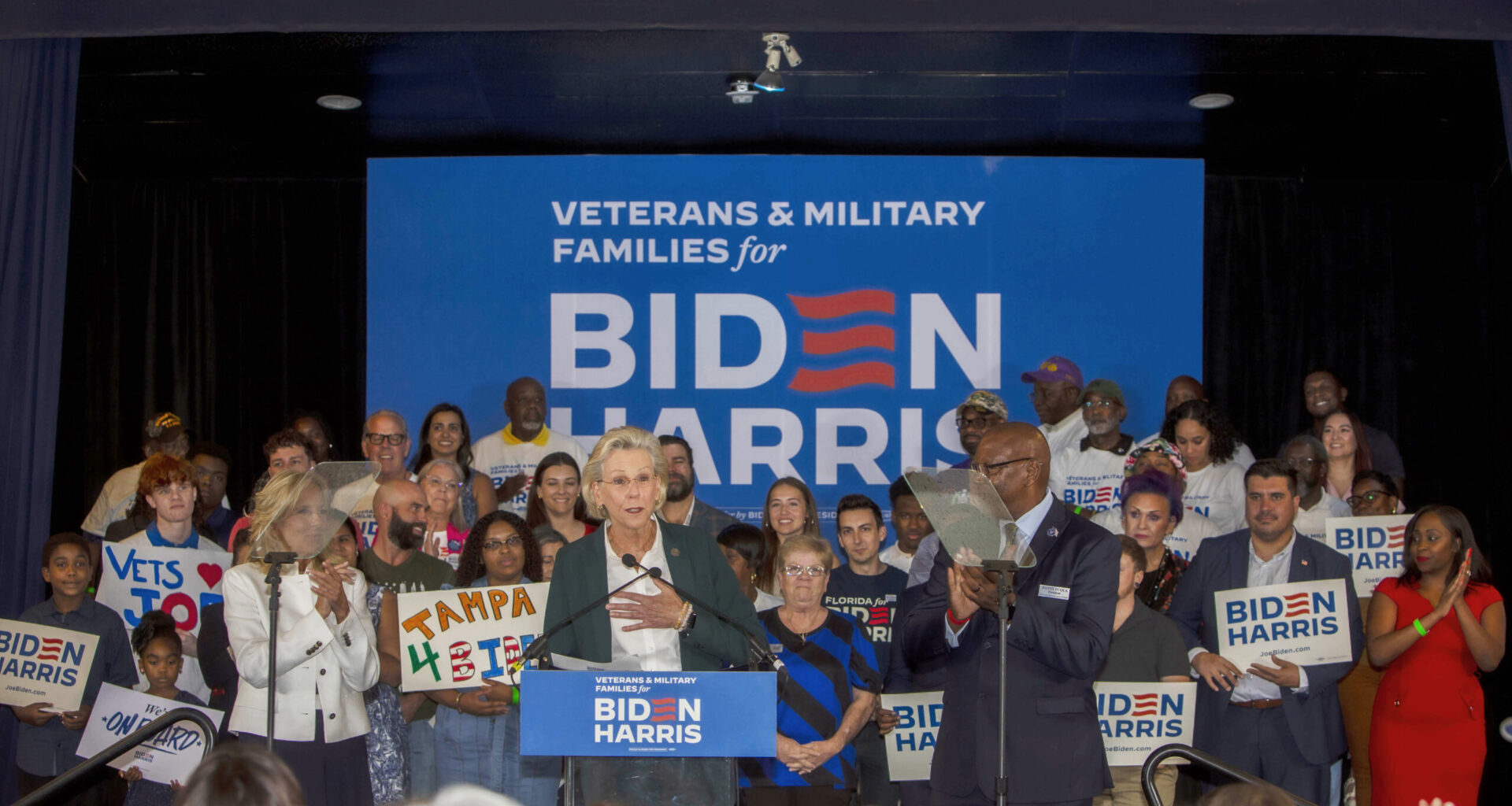 Tampa Mayor Jane Castor campaigns for Joe Biden for president in 2024