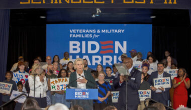 Tampa Mayor Jane Castor campaigns for Joe Biden for president in 2024