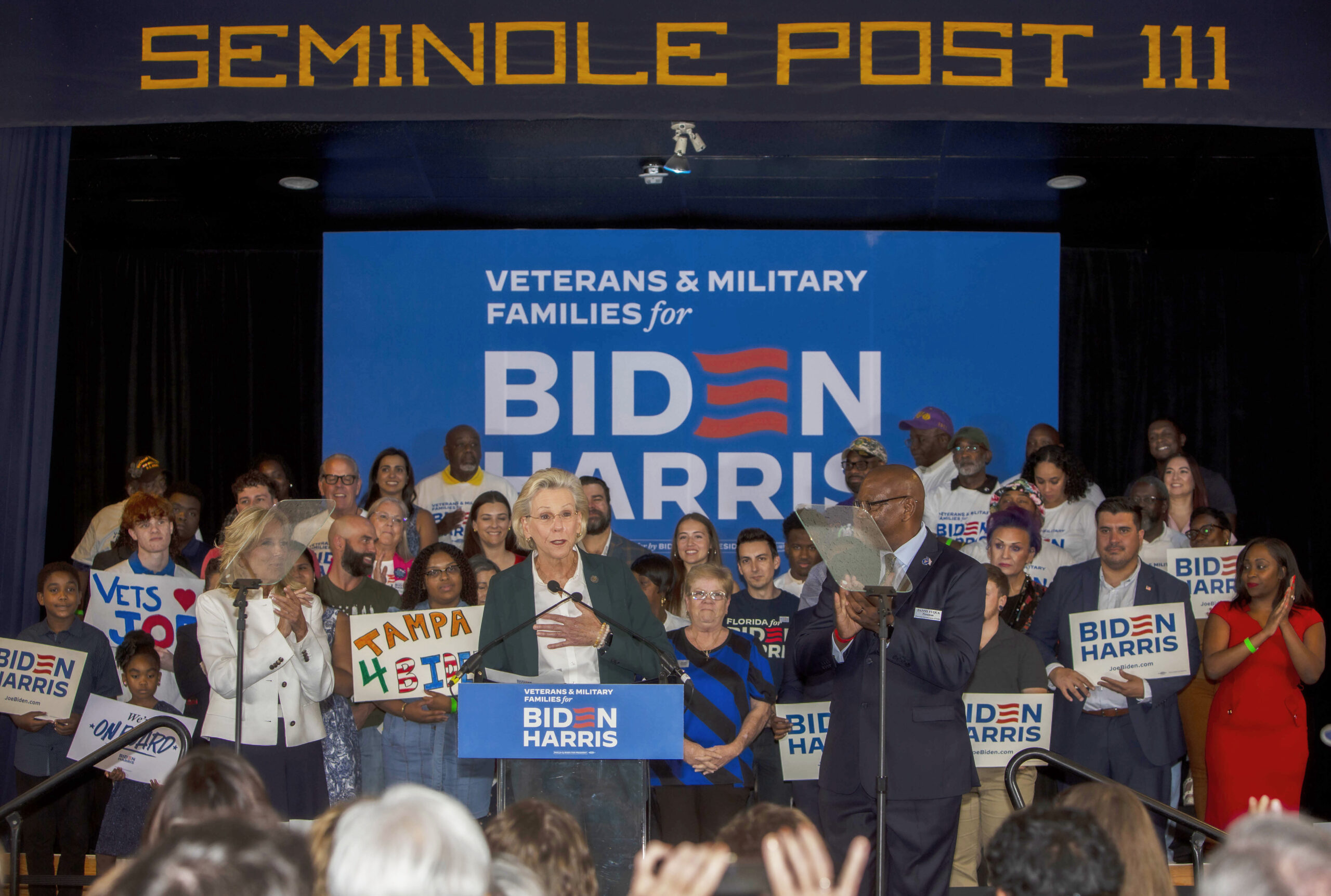 Tampa Mayor Jane Castor campaigns for Joe Biden for president in 2024