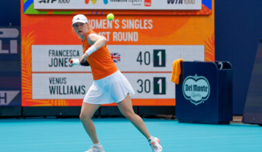 Jones defeats Venus Williams in Miami, then reflects on idol across the net